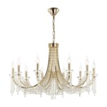 5063/10 CLASSIC ODL24 625 золото/прозрачный/металл/хрусталь Люстра E14 10х40W CAPEL — изображение 2
