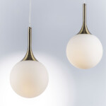 813011 Подвес GLOBO 1х40W E14 бронза/белый — изображение 2