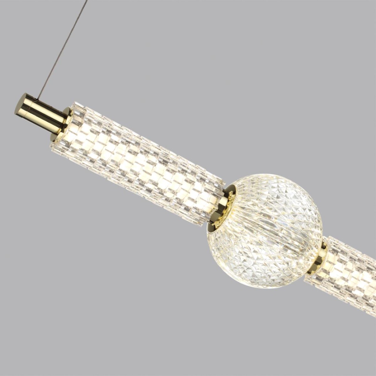 5008/28L L-VISION ODL24 571 золотой/металл/акрил Подвес LED 28W 4000K 2340лм CRYSTAL — изображение 4