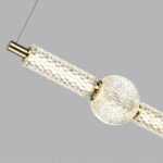 5008/28L L-VISION ODL24 571 золотой/металл/акрил Подвес LED 28W 4000K 2340лм CRYSTAL — изображение 4