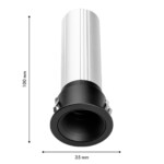 4787-1C, врезной светильник, D39xH100, cutout:D35, LEDx6W,240LM, 3000/4000/6000K, CRI>90, beam angle:15, included — изображение 4