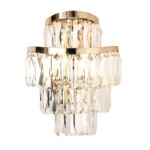 5073/2W HALL ODL24 605 золото/прозрачный/металл/хрусталь Бра E14 2*40W WAYTA — изображение 2