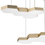 750263 Люстра подвесная FAVO LED-80W 3840LM ЗОЛОТО 4000K — изображение 4