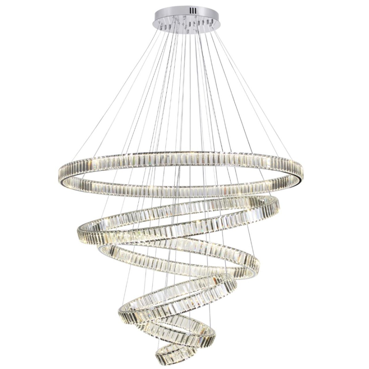 4930/260L L-VISION ODL24 593 хром/прозрачный металл/хрусталь Люстра LED 260W 4000K 30600Лм VEKIA — изображение 5