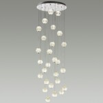5007/120L L-VISION ODL23 569 хром/прозрачный/металл/акрил Люстра каскадная LED 120W 4000K 6600Лм CRYSTAL — изображение 3