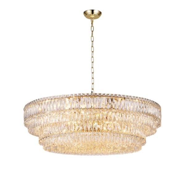 4781-24P, подвесная люстра, D1000xH450/950, 24xE14x40W, excluded