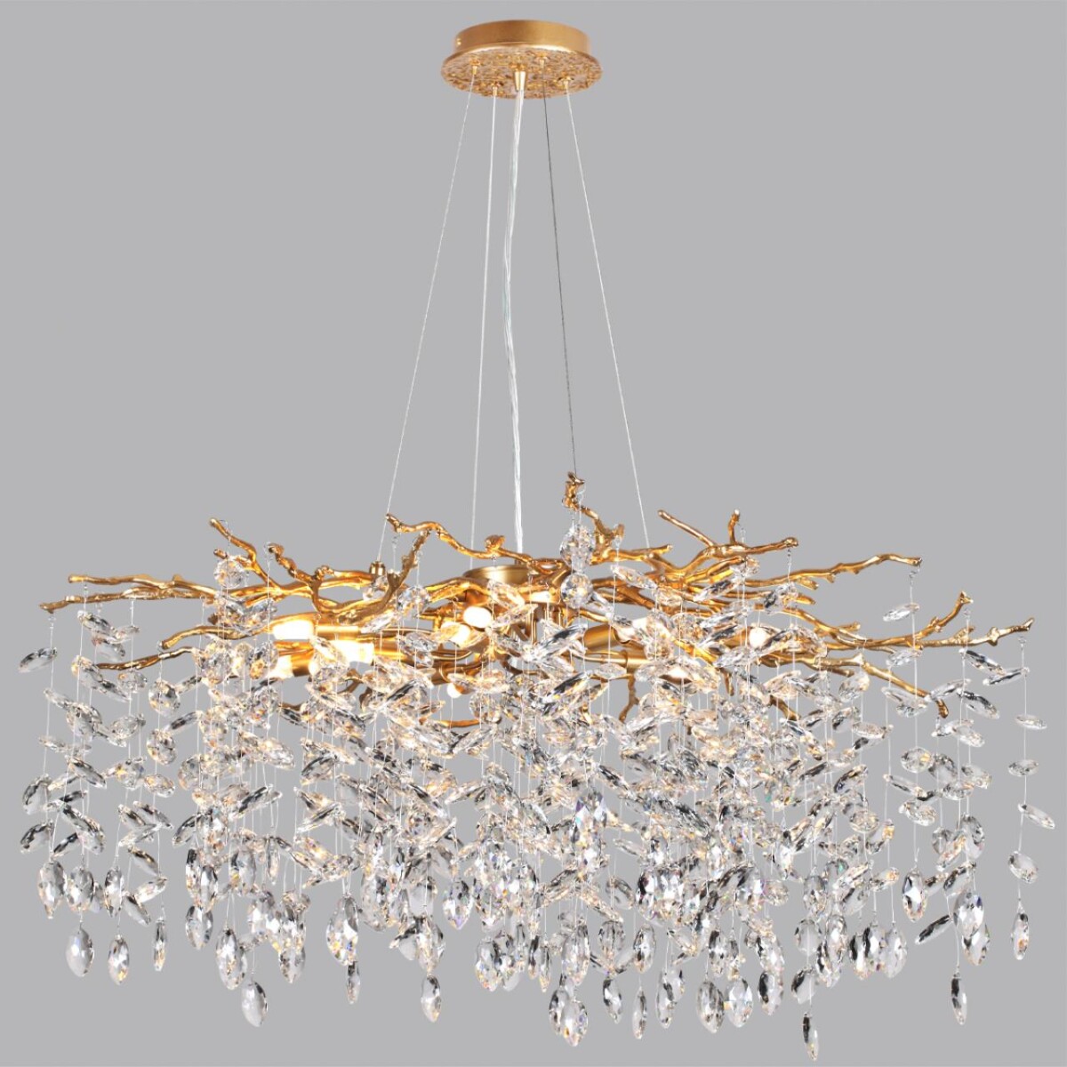 4969/12 HALL ODL24 613 античн.бронза/алюмин./хрусталь Люстра G9 12*40W DELICA — изображение 4