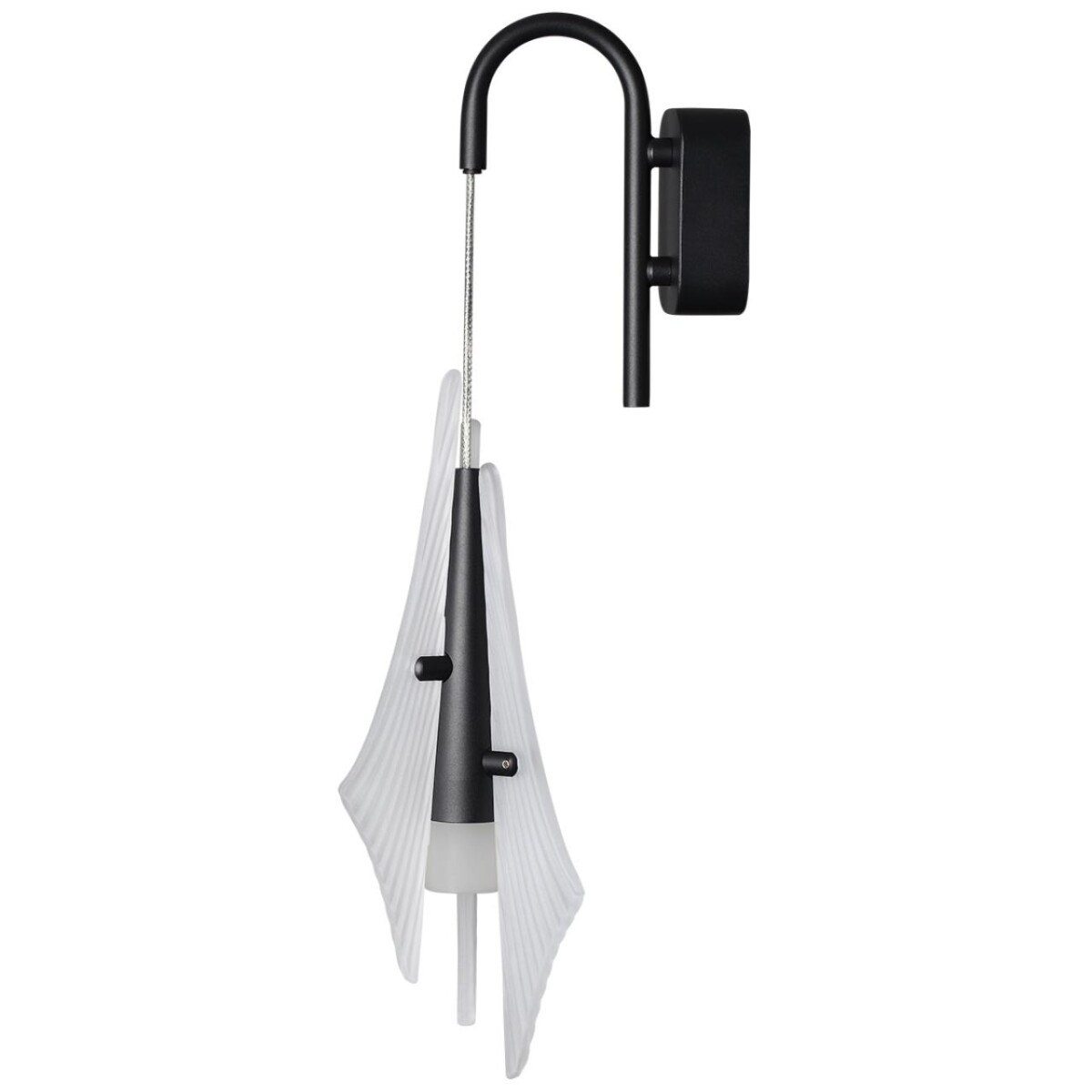 в наличии 5442/6WLA L-VISION ODL_EX26 059 черный/бел.матовый/металл/стекло/акрил Бра LED*6W 3000K 633Лм AFALINA - купить в интернет-магазине Светильники Торг