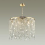 5028/9 MODERN ODL23 619 золотой/прозрачный металл/хрусталь Люстра E14 9*40W CHOKKA — изображение 3