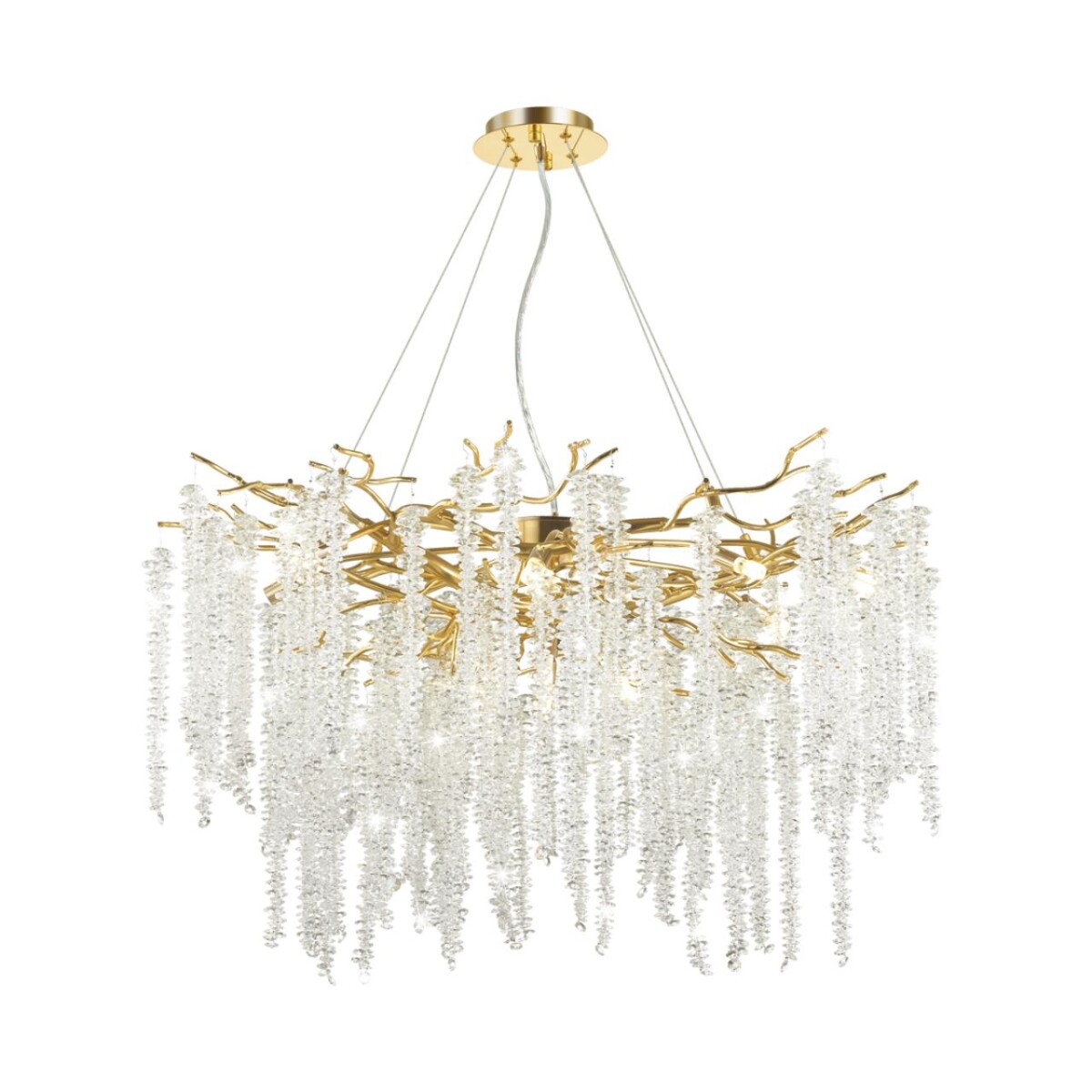 5005/14 HALL ODL23 617 золотой/прозрачный металл/хрусталь Люстра G9 14*40W BANCHE — изображение 4