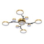 4686-9C, потолочный светильник, D800xH80, LEDx100W/50W/50W, 5260/2680/2610LM, 4000/6500/3500K, included, remote control — изображение 3