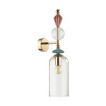 4855/1WA CLASSIC ODL_EX21 135 золото/разноцветн./керамика/стекло Бра E14 1*40W BIZET