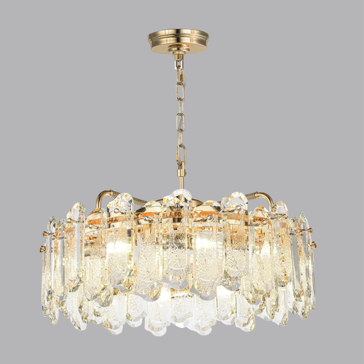 5069/10 HALL ODL24 603 золото/прозрачный/металл/хрусталь Люстра E14 10*40W BULLON — изображение 3