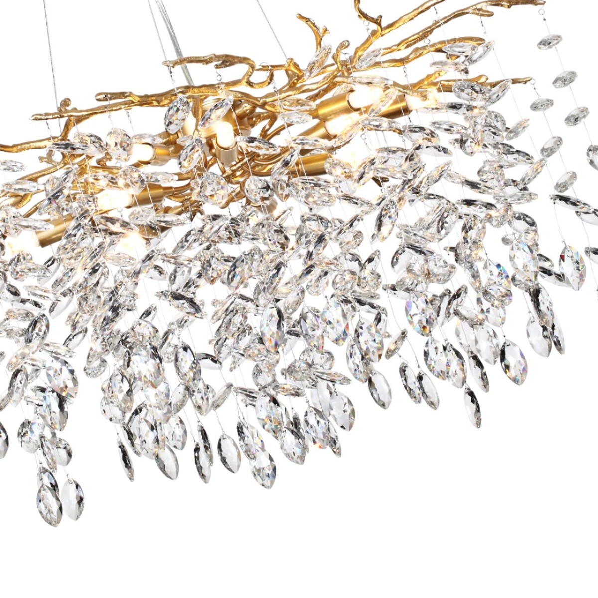 4969/12 HALL ODL24 613 античн.бронза/алюмин./хрусталь Люстра G9 12*40W DELICA — изображение 5