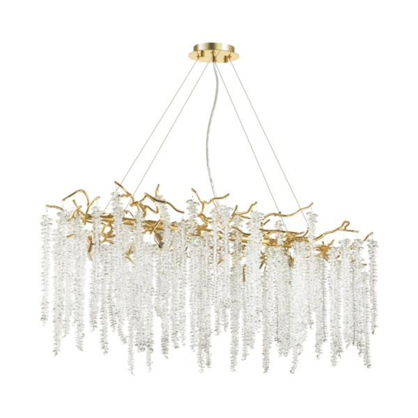 5005/12 HALL ODL23 617 золотой/прозрачный металл/хрусталь Люстра G9 12*40W BANCHE