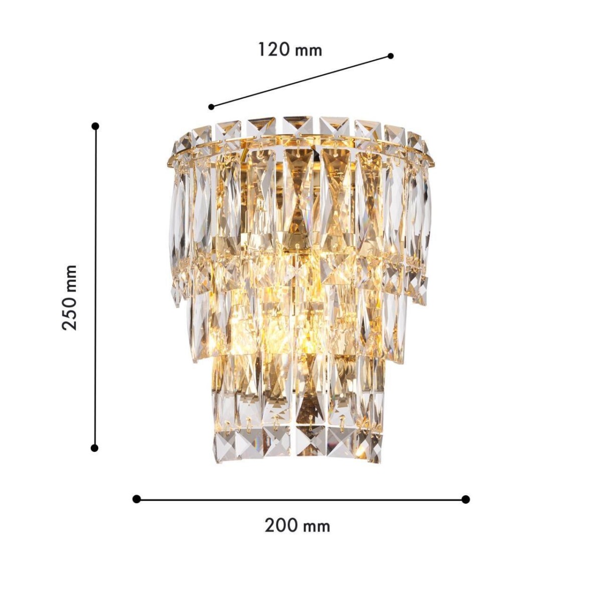 4fa1590d28d71551d5e48b373311db6e 4781-2W, настенный светильник, D120xW210xH260, 2xE14x40W, excluded — изображение 3