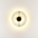 4311/12WL MIDCENT ODL22 219 светлый мрамор/черный металл Настенный светильник IP20 LED 10W 277Лм 3000K NAXOS — изображение 2