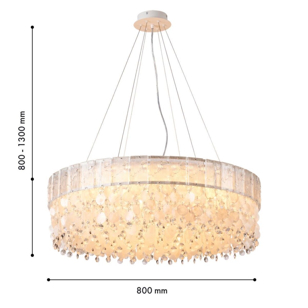 4782-18P, подвесная люстра, D800xH800/1300, 18xE14x40W, excluded — изображение 3