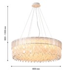 4782-18P, подвесная люстра, D800xH800/1300, 18xE14x40W, excluded — изображение 3