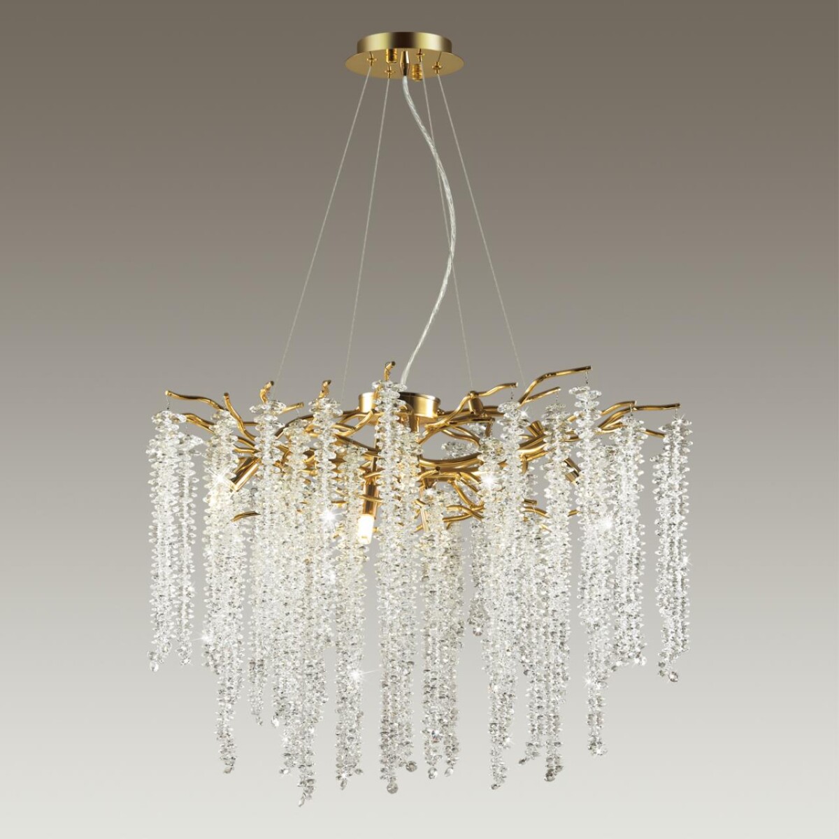 5005/8 HALL ODL23 617 золотой/прозрачный металл/хрусталь Люстра G9 8*40W BANCHE — изображение 5