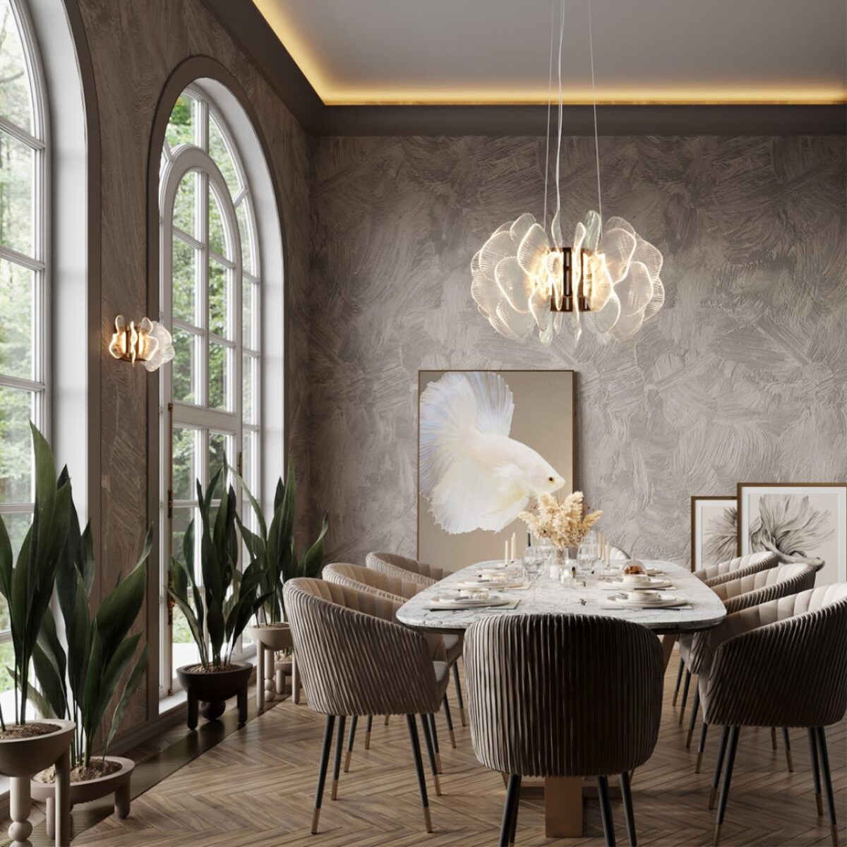 5089/80L L-VISION ODL25 551 Люстра 80W IP20 3500K 220V SIAMA — изображение 2