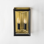 713627 Бра REGOLO 2х40W E14 ЧЕРНЫЙ МАТОВЫЙ/ЗОЛОТО — изображение 8