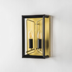 713627 Бра REGOLO 2х40W E14 ЧЕРНЫЙ МАТОВЫЙ/ЗОЛОТО — изображение 9