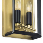 713627 Бра REGOLO 2х40W E14 ЧЕРНЫЙ МАТОВЫЙ/ЗОЛОТО — изображение 5