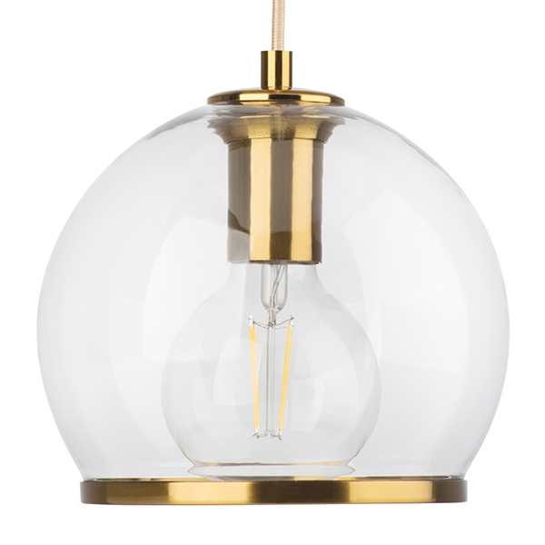 610574cacf1411ea8125c81f66f678b0_5b2afea35a5611eb8128c81f66f678b0 729611 Бра SFERICO 1х40W E27 ЛАТУНЬ/ПРОЗРАЧНЫЙ — изображение 3