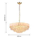 4783-12P, подвесная люстра, D600xH450/950, 12xE14x40W, excluded — изображение 3