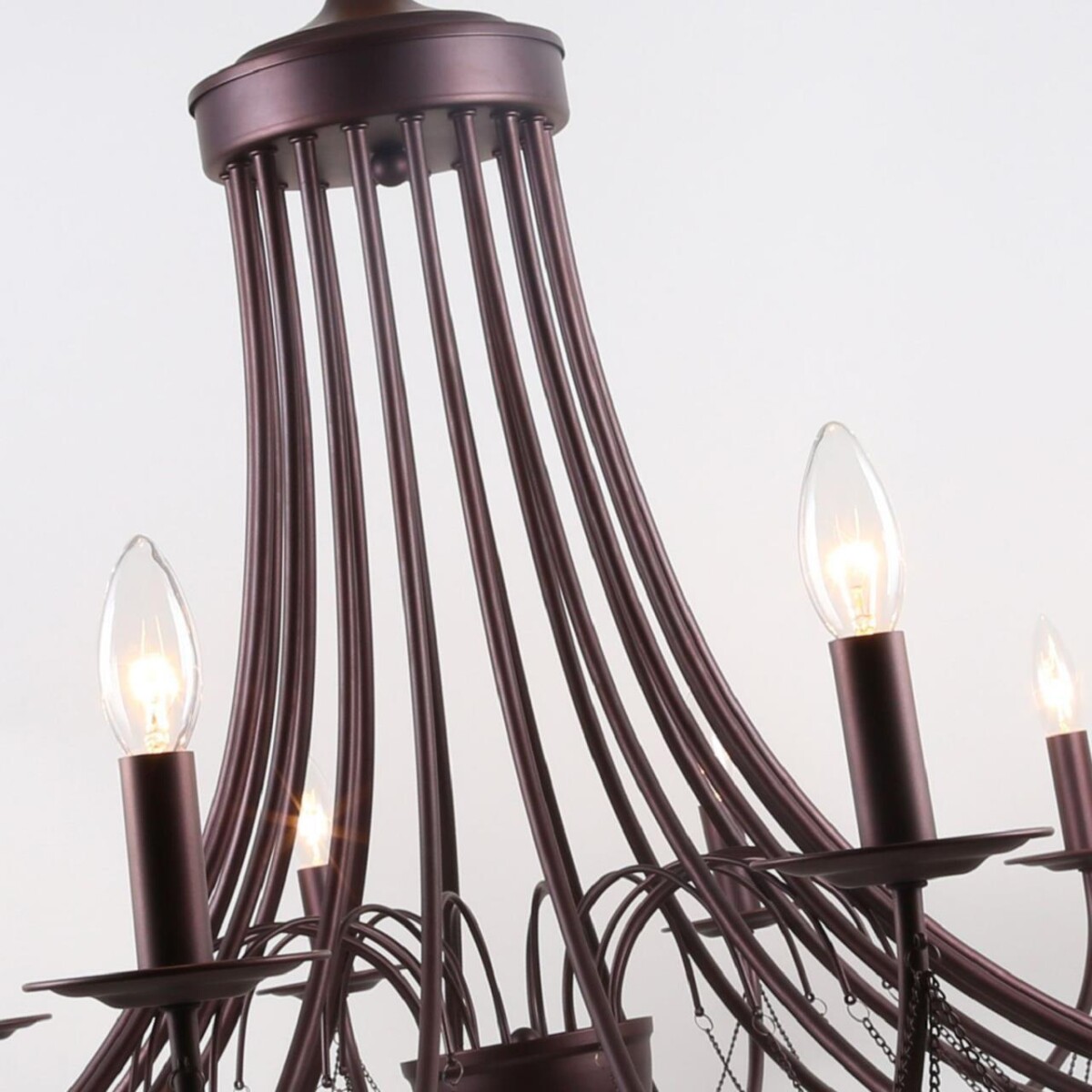 2590-18P, подвесная люстра, D1400xH700/2700, 18xE14x40W, excluded — изображение 5