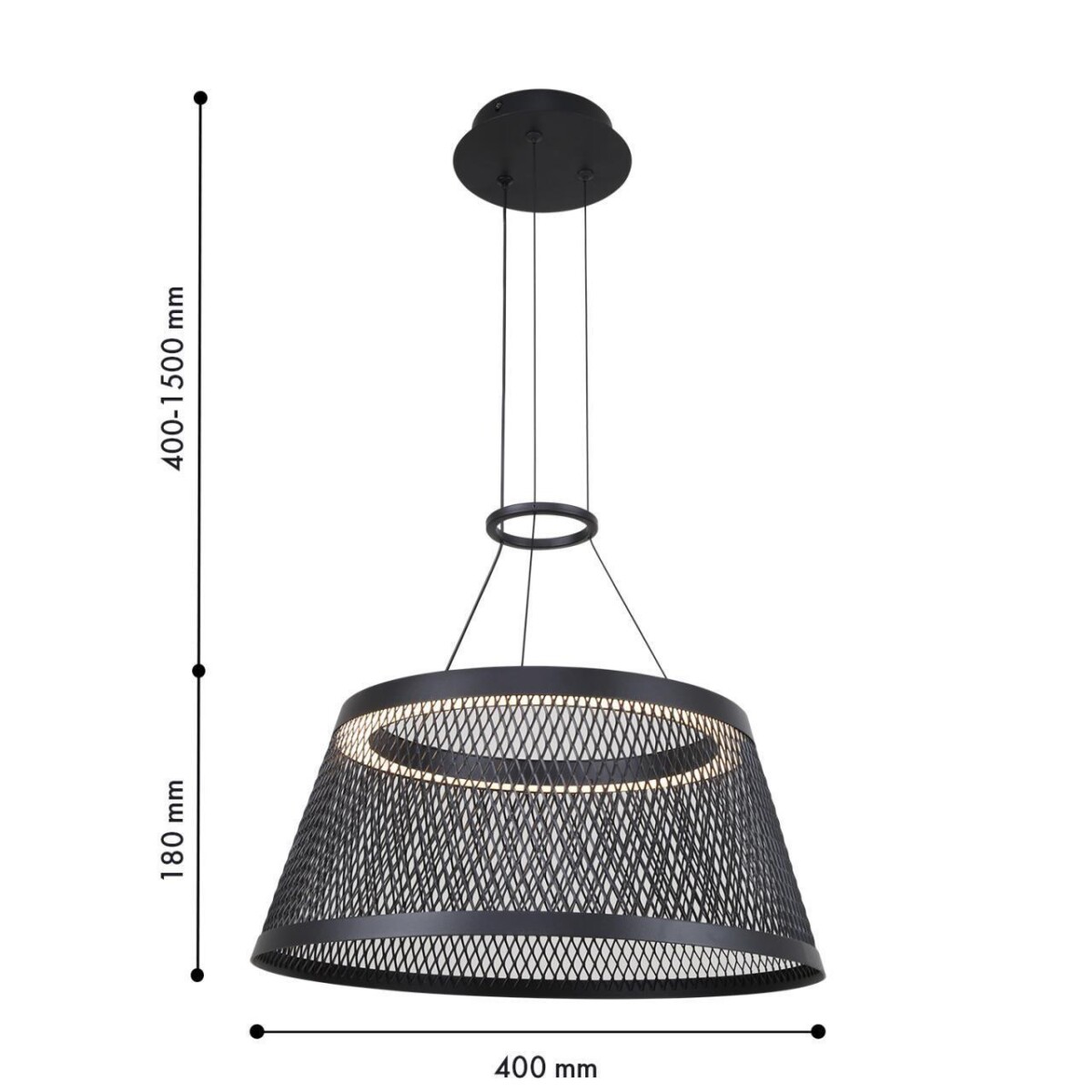 6f7284f5906d6cef06047d025c41cd90 4739-4P, подвесная люстра, D400xH400/1500, LEDx10W, 800LM, 3000K, included — изображение 3