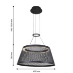 4739-4P, подвесная люстра, D400xH400/1500, LEDx10W, 800LM, 3000K, included — изображение 3