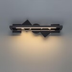 6690/7WL HIGHTECH ODL_EX24 000 Настенный светильник черный/черн полиров/металл/акрил поворотный на 360° IP20 LED 7W 184Лм 3000K GEOS — изображение 5