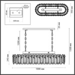 5069/12 HALL ODL24 603 золото/прозрачный/металл/хрусталь Люстра E14 12*40W BULLON