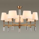 4894/7 MODERN ODL_EX22 161 бронзовый/белый/ткань Люстра E14 7*40W LONDON — изображение 4