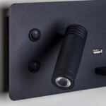 808557 Бра MURO 4,5W+3W LED 360LM+240LM ЧЕРНЫЙ 3000K — изображение 2