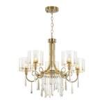 4886/5 HALL ODL_EX23 153 бронзовый/янтарн./металл/стекло Люстра E14 5*40W NICOLE — изображение 3