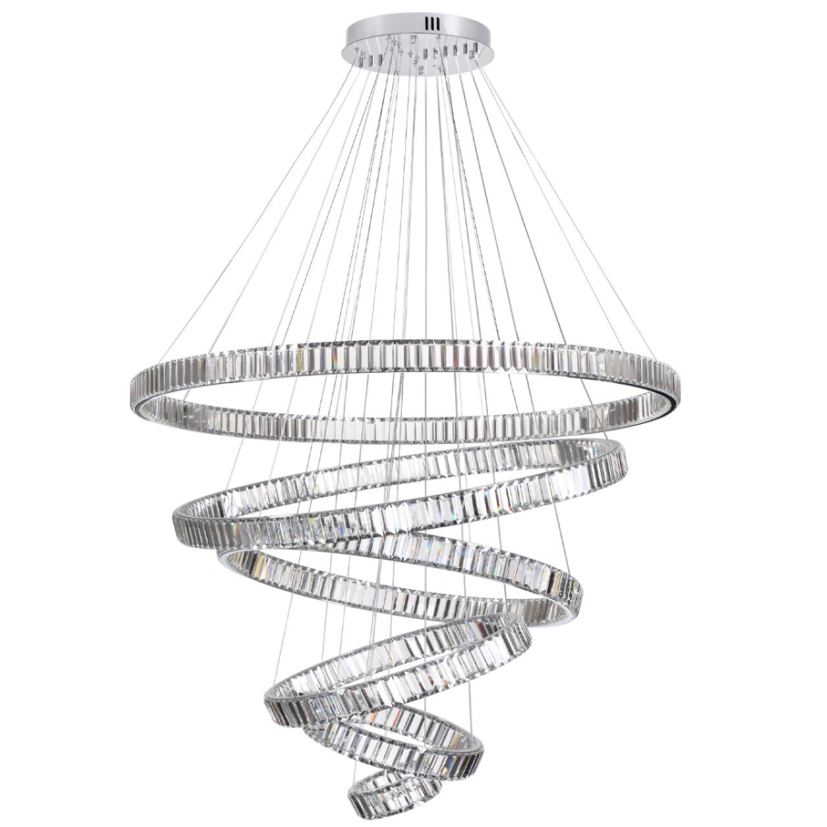 4930/260L L-VISION ODL24 593 хром/прозрачный металл/хрусталь Люстра LED 260W 4000K 30600Лм VEKIA — изображение 1