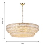 4781-24P, подвесная люстра, D1000xH450/950, 24xE14x40W, excluded — изображение 3