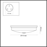 4824/4C WALLI ODL21 465 бронзовый/белый Настенно-потолочный светильник E14 4*40W MARSEI