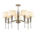 5403/7 CLASSIC ODL_EX23 117 бронзовый/светло-коричневый/кремовый металл/керамика/ткань Люстра E14 7*40W LATTE — изображение 6