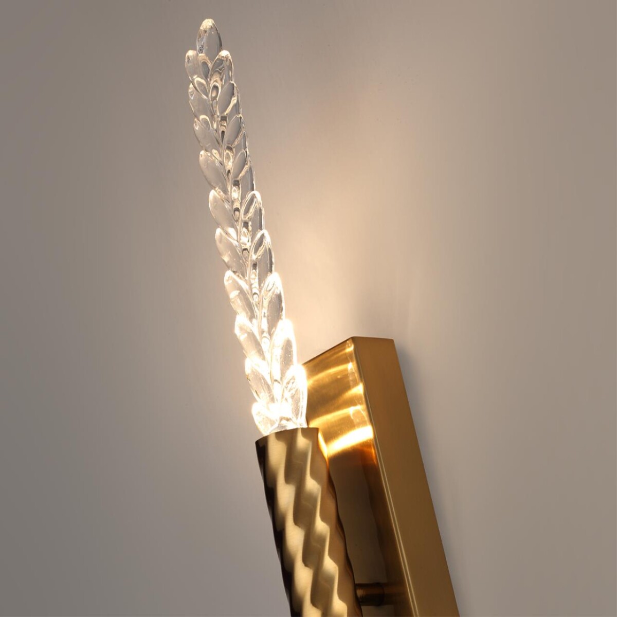 5449/4WL L-VISION ODL_EX26 039 сатинированн.латунь/прозрачн./металл/стекло Настенный светильник LED 4W 3000K 145Лм KOLOS — изображение 6