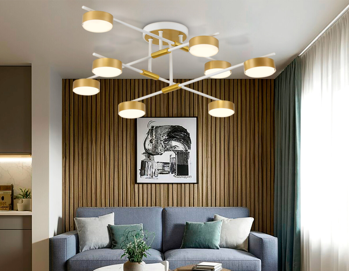 в наличии FL51751/8 WH/GD белый/золото GX53/8 max 12W 720*720*245 - купить в интернет-магазине Светильники Торг