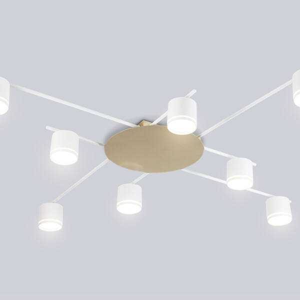 FL51759/8 WH/GD белый/золото GX53/8 max 12W 870*870*95