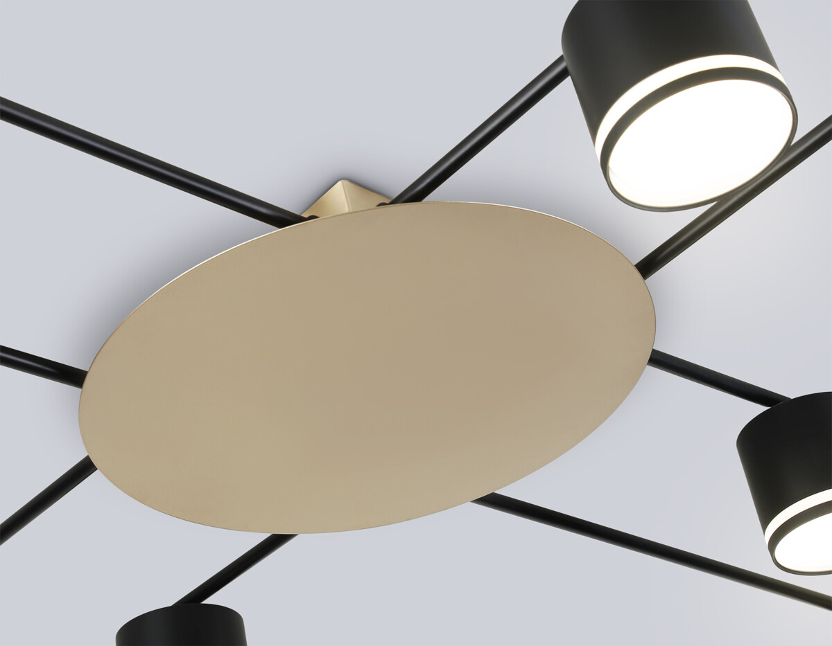 FL51760/8 BK/GD черный/золото GX53/8 max 12W 870*870*95 — изображение 7