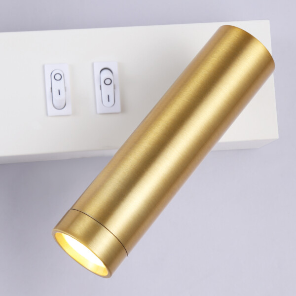 FL5207/2 SWH/GD белый песок/золото LED 4200K 7W+5W 500*160*111.5