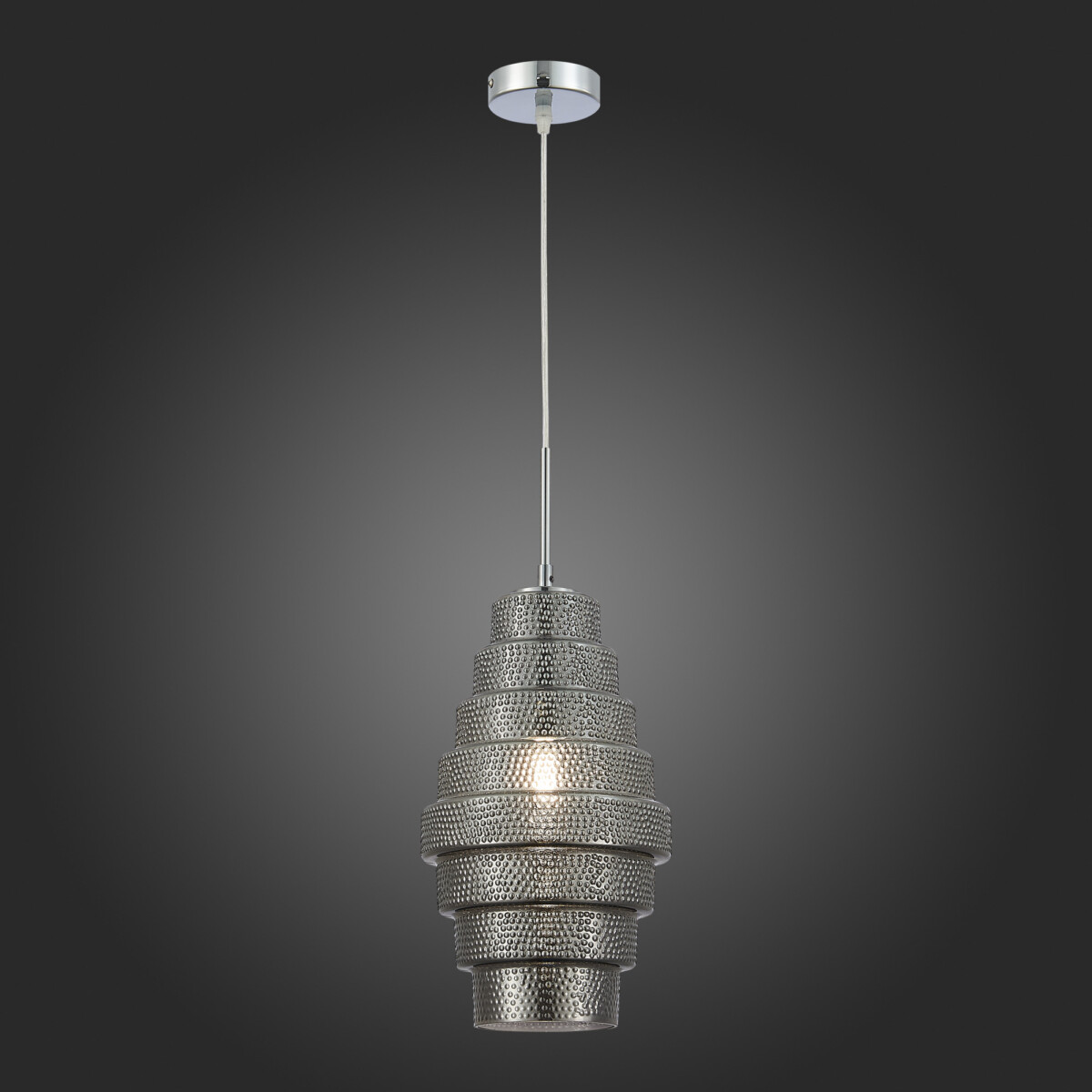 SL1001.103.01 Подвес ST-Luce Хром/Дымчатый E27 1*40W REXITE — изображение 2