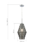 SL1001.103.01 Подвес ST-Luce Хром/Дымчатый E27 1*40W REXITE — изображение 5