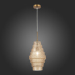 SL1001.203.01 Подвес ST-Luce Латунь/Коньячный E27 1*40W REXITE — изображение 2